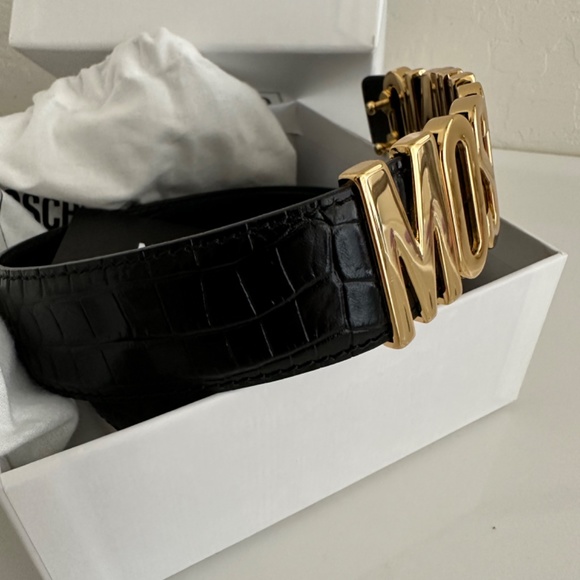 Moschino Alligator Belt